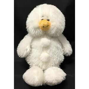 Ganz Webkinz Snowman No Code HM370 Shaggy White 10" Snow Man EUC